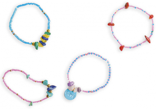 Креативен комплект Janod - Направи си сам бижута с талисмани