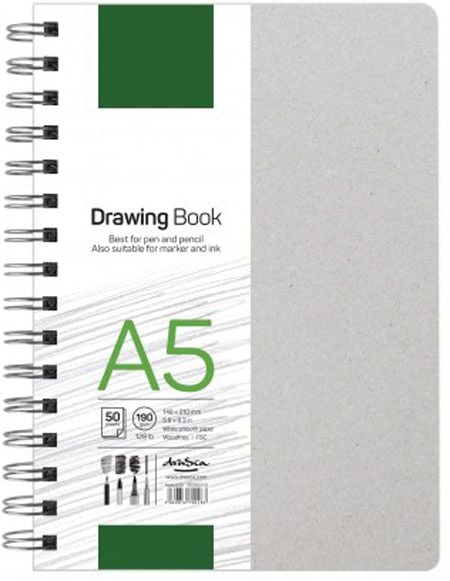 Скицник Drasca Drawing Book А5, 50 листа