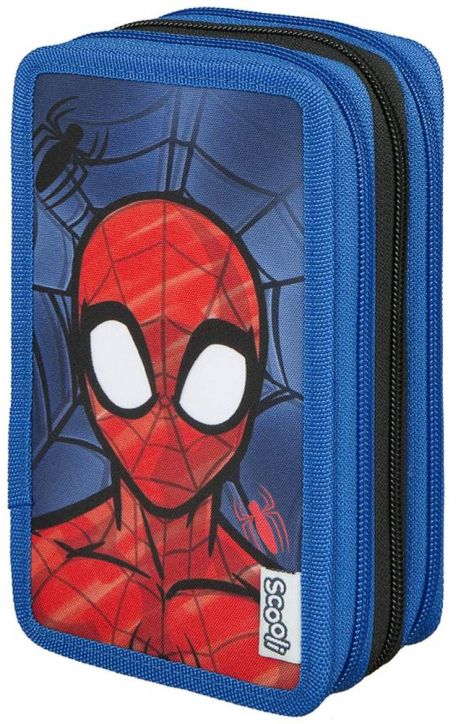 Пълен ученически несесер Undercover Spider-Man с три отделения