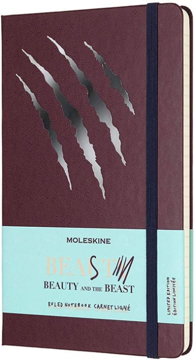 Класически тефтер Moleskine Beauty & Beast Scratch с твърди корици и линирани страници
