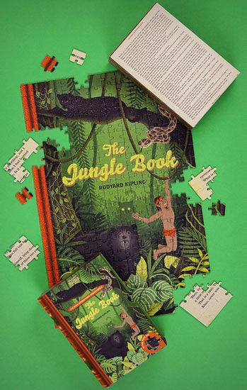 Двустранен пъзел Professor Puzzle: Книга за джунглата, 252 части