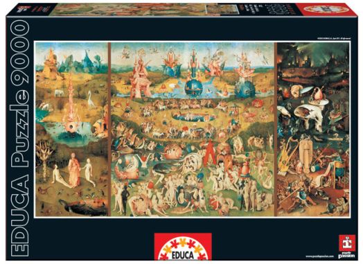 Класически пъзел Educa: Градината на земните удоволствия, 9000 части