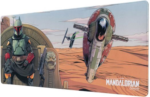 Геймърска подложка за бюро Grupo Erik - Star Wars - The Mandalorian Boba Fett