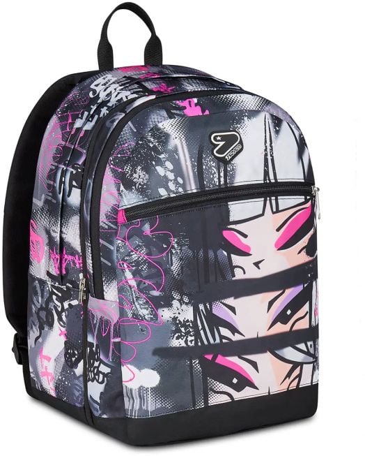 Ученическа раница Seven Pro XXL Reversible Detach Fluo