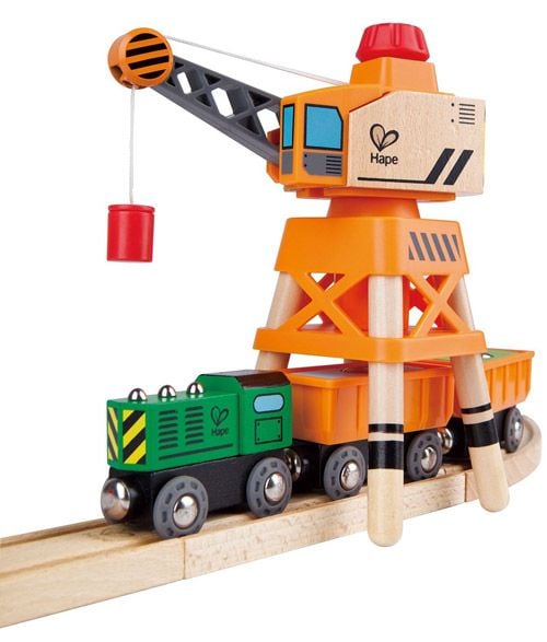 Игрален комплект Hape - Карго кран