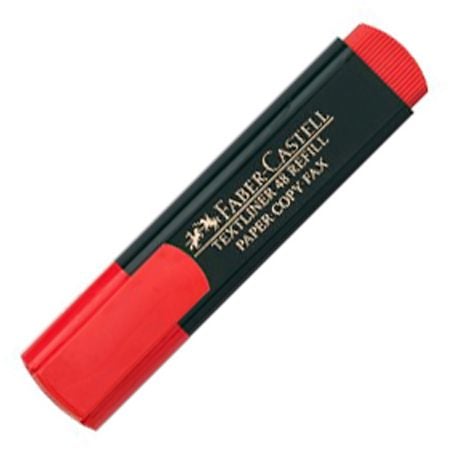 Текстмаркер Faber-Castell, Червен