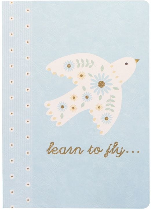 Тетрадка Ancor Birds А5, 48 листа с широки редове