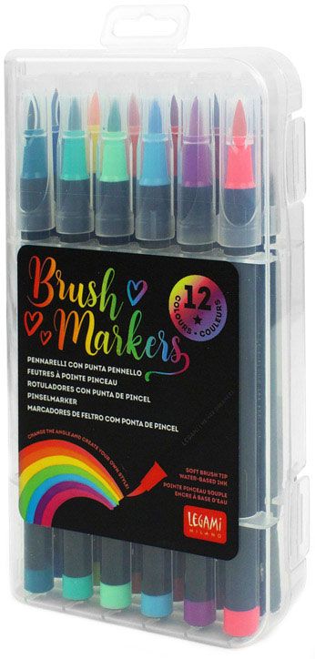 Комплект маркери-четка Legami, 12 бр.