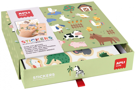 Детска игра със стикери Apli Kids - Жилищата на животните