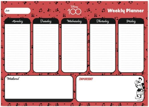 Седмичен планер Mickey Mouse 100th Anniversary