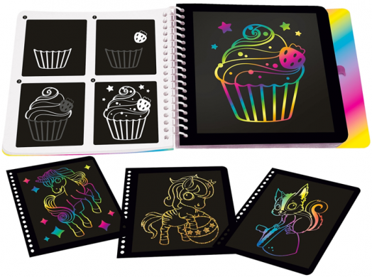 Магическа мини скреч книжка за оцветяване YLVI - Еднорог