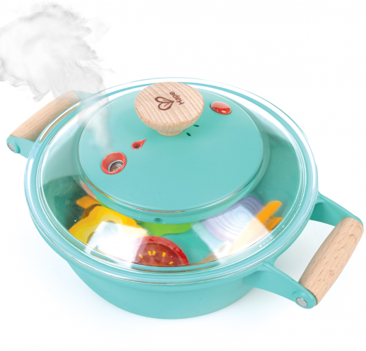 Детски готварски комплект Hape - Уред за готвене на пара и супа