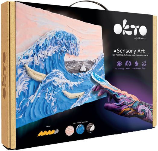 Творчески комплект Okto - Направи 3D картина с лек моделин 
