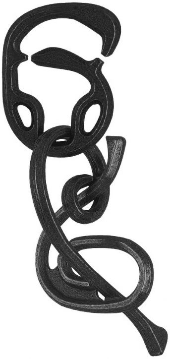 3D пъзел Eureka Hanayama Cast Mini Huzzle Enigma Black