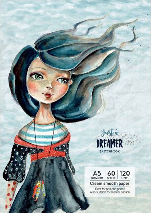 Скицник Drasca Having A Lovely Time: Just a dreamer, A5 60 листа