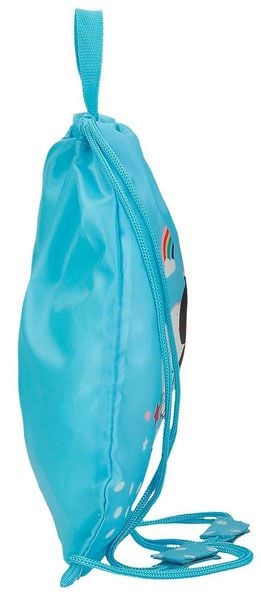 Торбичка Pepe Jeans Minnie Rainbow Sky Blue с връзки, синя