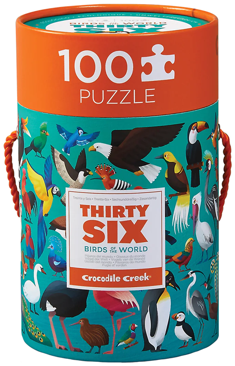 Детски пъзел Crocodile Creek Birds - Птици, 100 части