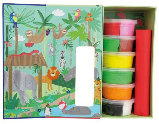 Творчески комплект с пластилин Floss & Rock - Джунгла