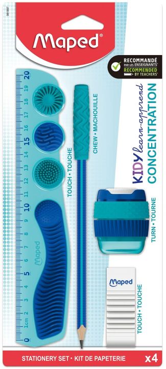 Чертожен комплект Maped Kidy Learn Concentration, 4 части