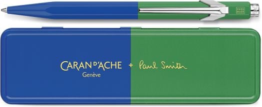 Химикалка Caran d’Ache 849 Paul Smith collection, 4th Edition, синьо-зелен цвят
