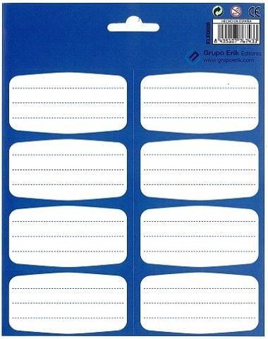 Ученически етикети, Сини