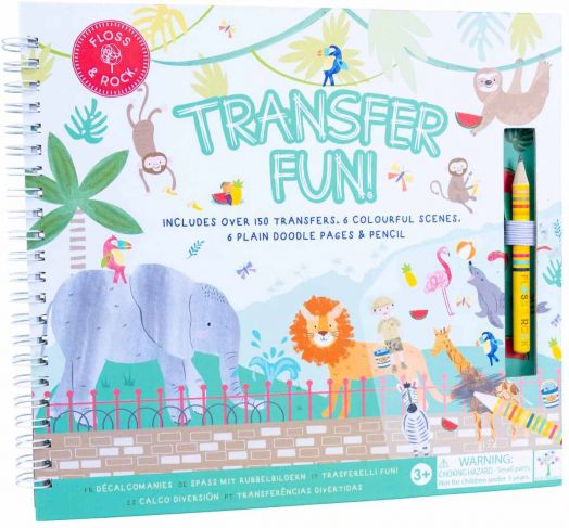 Книжка със сцени Floss & Rock Transfer Fun - Jungle