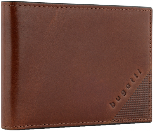 Мъжки портфейл Bugatti Nobile, коняк