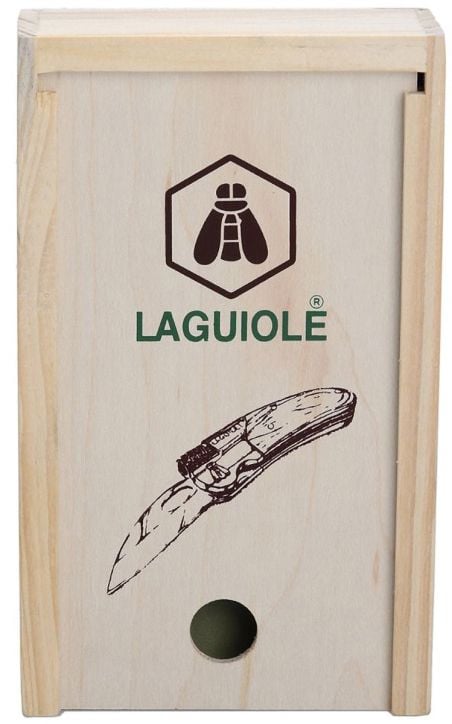 Сгъваем нож с фенерче Laguiole Hunting Dark Brown