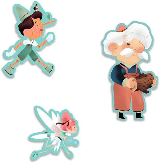 Детски пъзел Djeco от приказка - Пинокио