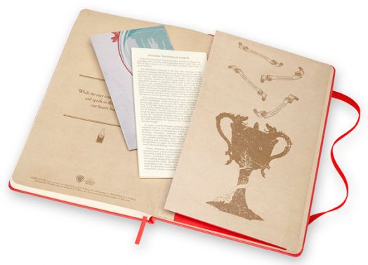 Класически тефтер Moleskine Limited Editions Harry Potter Dragon с твърди корици и линирани страници