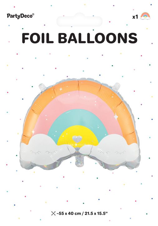 Фолиев балон PartyDeco - Дъга