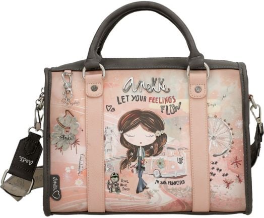 Дамска чанта Anekke Peace & Love Pink, 30 x 21 x 15 см.