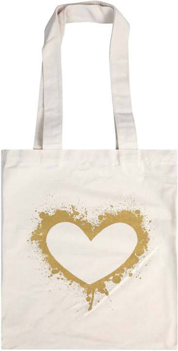 Чанта за пазаруване Simetro Books - Златно сърце