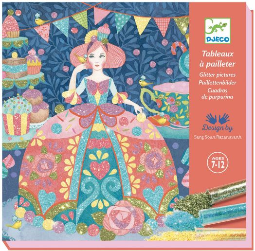 Комплект за рисуване с брокат Djeco - Daydream