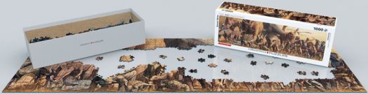 Панорамен пъзел Eurographics - Динозаври, 1000 части