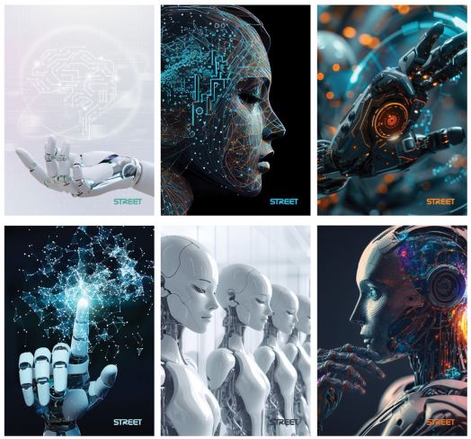 Тетрадка Street AI А5, 60 листа с широки редове