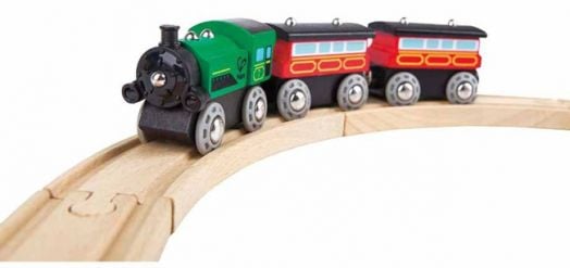 Игрален комплект Hape - Влакче с парников локомотив