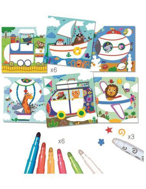 Карти за оцветяване с магически маркери - Изследователи