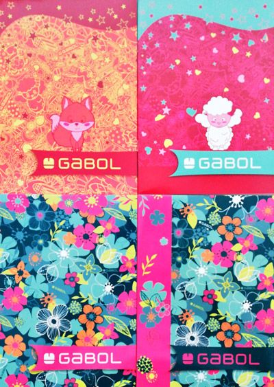 Тетрадка Gabol А5, 40 листа с широки редове, за момичета