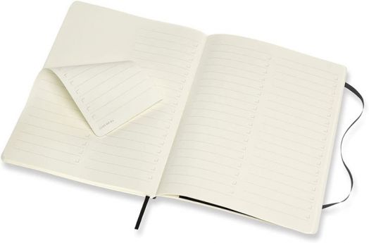 Черен тефтер Moleskine Pro Collection Black с меки корици