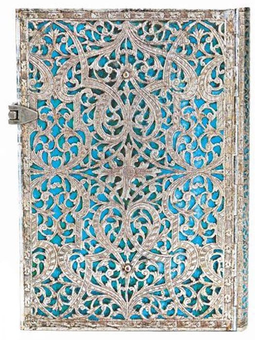 Тефтер Paperblanks - Maya Blue Midi, 13 х 18 см.