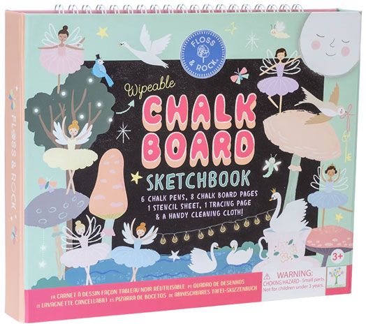 Творчески комплект Floss & Rock, Chalkboard Sketchbook, Enchanted - Балерини