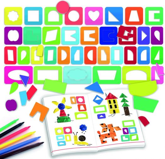 Образователна игра Headu Montessori - Разноцветни шаблони