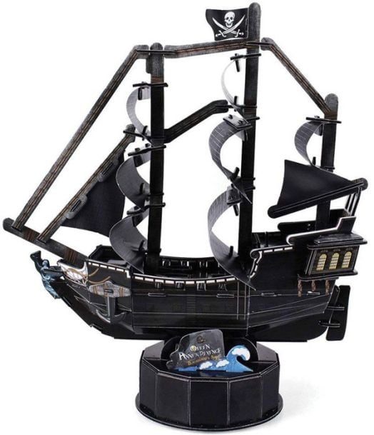 3D пъзел Cubic Fun - Кораб Отмъщението на кралица Анна, 100 части