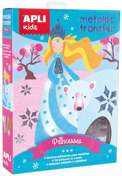 Творчески комплект Apli Kids: Направи 4 картини с транферно фолио