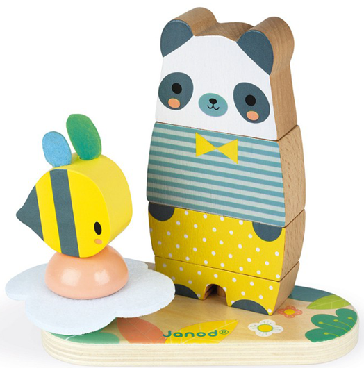 Дървена низанка Janod - Мечка