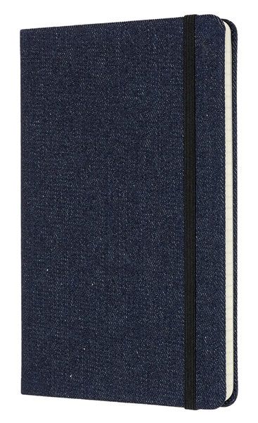 Класически тефтер Moleskine Limited Editions Denim Prussian Blue с твърди корици и линирани страници
