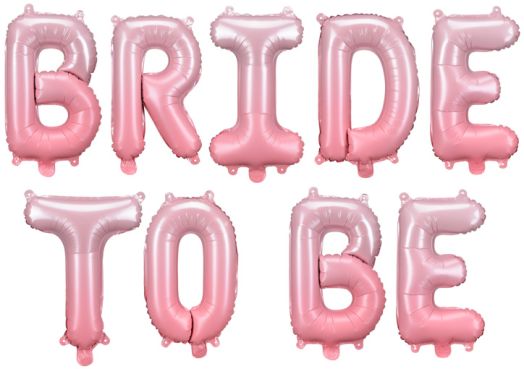 Фолиев балон PartyDeco - Bride To Be - Pink Rose