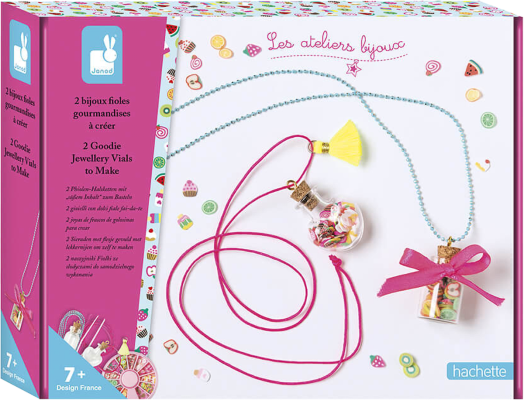 Креативен комплект Janod - Направи си бижута с флаконче с лакомства