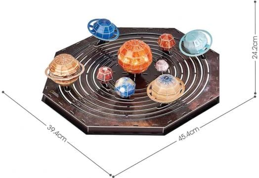 3D пъзел Cubic Fun National Geographic - Слънчева система, 173 части